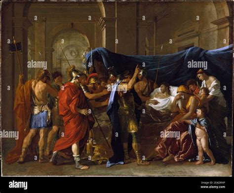 Nicolas Poussin La Mort De Germanicus Stock Photo Alamy