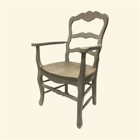 To order button finials, include button finials in the chair description. Country French Ladderback Arm and Side Dining Chair ...