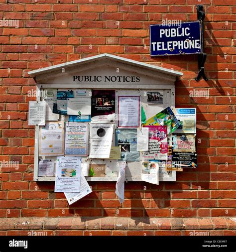Public Notice Board Stock Photos And Public Notice Board Stock Images Alamy