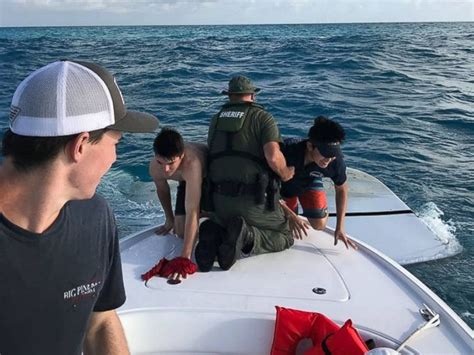 3 Teens Rescued From Capsized Boat Off Florida Keys Abc News