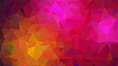 Yellow Pink Triangle Geometric 4k Abstract Hd Desktop Wallpaper