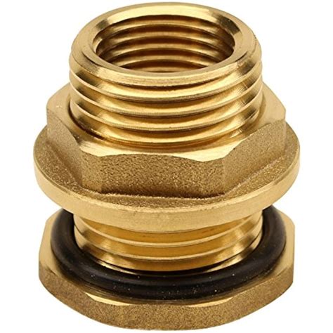 Bbf Solid Brass Bulkhead Tank Fitting Inch Straight Female Pipe And Male Ebay