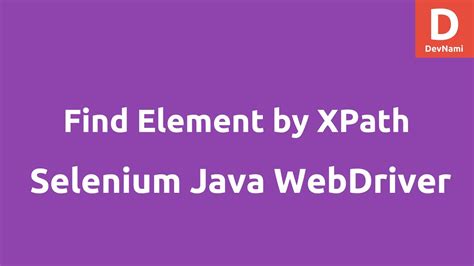 Find Element By XPath Selenium Java YouTube