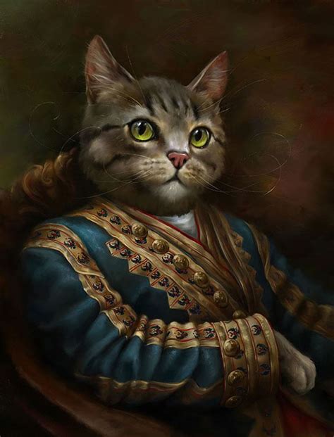 Portraits Of Cats Dressed Up As Royalty