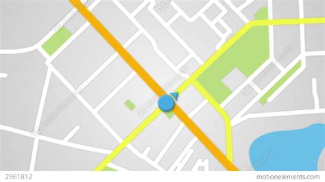 Street Map Gps Navigator Seamless Loop Stock Animation 2961812