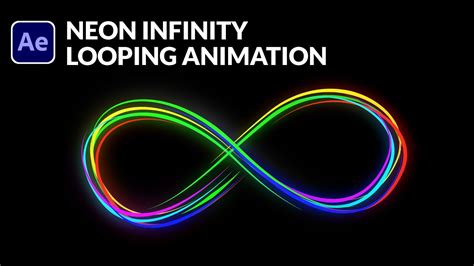 Neon Infinity Looping Animation Tutorial In After Effects Youtube