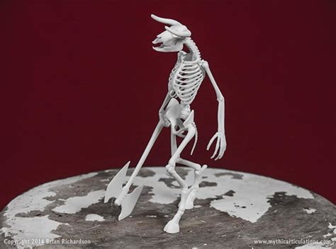 Minotaur Skeleton 3d Print Taxidermy Sculpture Etsy