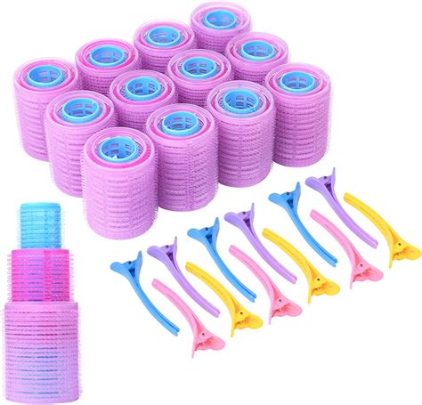 Uraqt Hair Rollers 36pcs Hair Curlers Styling Kit With 12pcs Hair Pins Large Medium Small Self