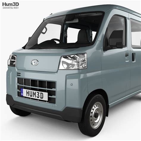 Daihatsu Hijet Cargo Deluxe with HQ interior 2022 Modelo 3D Vehículos