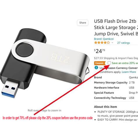 Snagshout Usb Flash Drive Tb Portable Thumb Drives Usb Memory Stick Large Storage G Usb