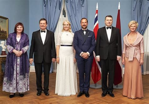 Dinner Latvia Visit Of Prince Haakon And Princess Mette Marit