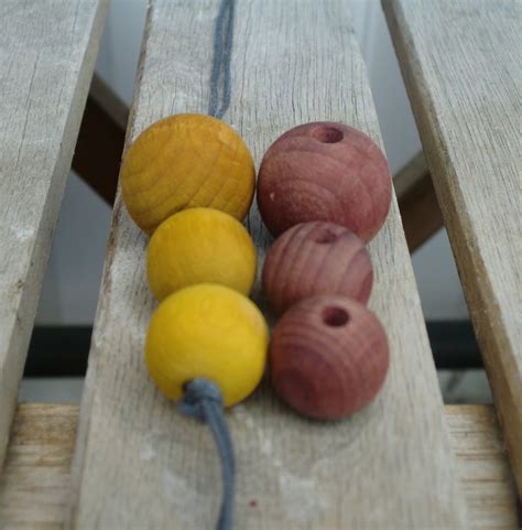 Kristín Hrund Natural Dyed Wooden Beads
