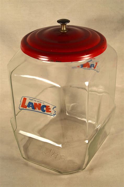 Large Lance Cracker Cookie Jar General Store Counter Tin Lid Etsy
