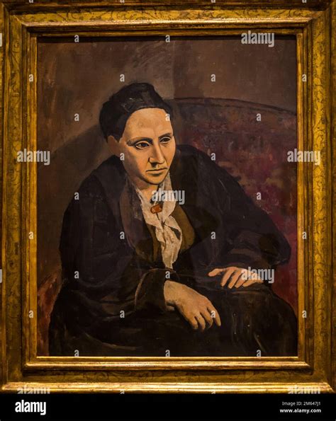 Pablo Picasso Painting Gertrude Stein 1906 Metropolitan Museum Of Art