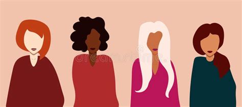 Women With Different Skin Colors And Different Nationalities Women Of