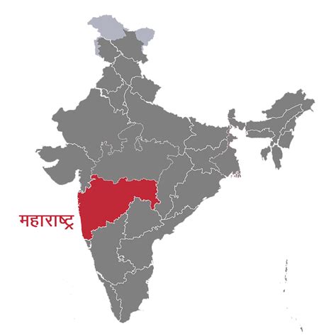 Maharashtra State Map Transparent Png And Svg Vector