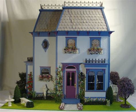custom built 1 12 scale rosedale dollhouse by deb s minis miniature houses dollhouse