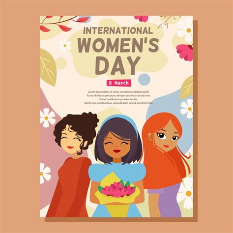 international women s day poster concept 4552843 vector art at vecteezy