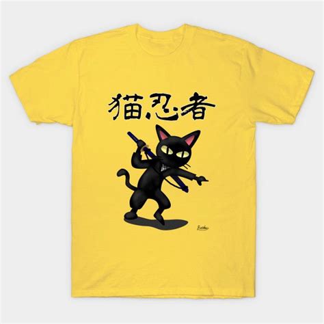 Ninja Cat Japanese T Shirt Teepublic Nel 2020