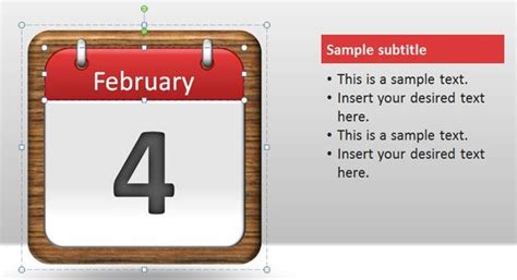 Free Calendar Pages Powerpoint Template Free Powerpoint Templates