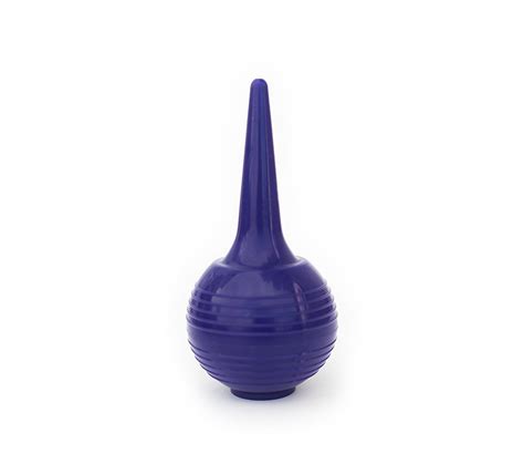 A bulb syringe is a latex or rubber bulb with a long tube at one end. Purple Baby Nasal Aspirator, Bulb Syringe, Ear Wax Syringe ...