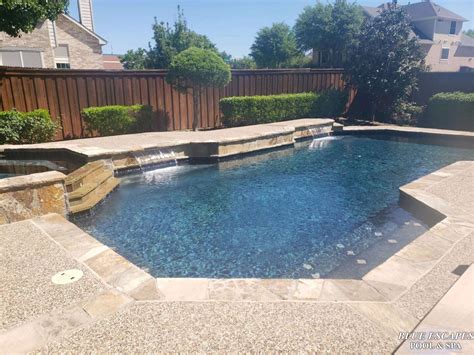 Swimming Water Features In Plano Texas Blue Escapes Pool And Spa
