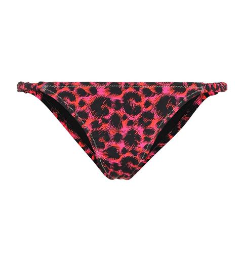 Scrunchie Leopard Print Bikini Bottoms Reina Olga Mytheresa