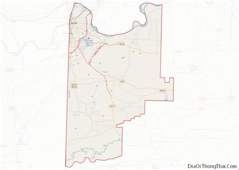 Map Of Sebastian County Arkansas Địa Ốc Thông Thái