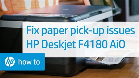 Please select the driver to download. Fixing Paper Pick-Up Issues - HP Deskjet F4180 All-in-One Printer - YouTube