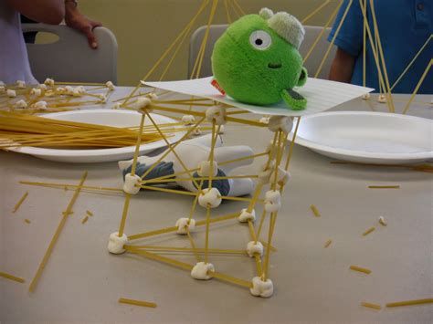 Library Lalaland Hands On Science Spaghetti And Marshmallow Towers