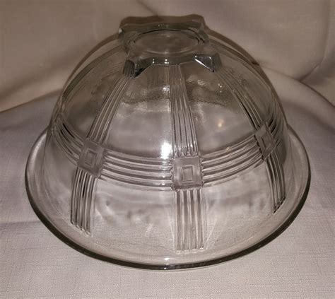 Hazel Atlas Clear Criss Cross Rolled Rim Sold Vintage Glassware