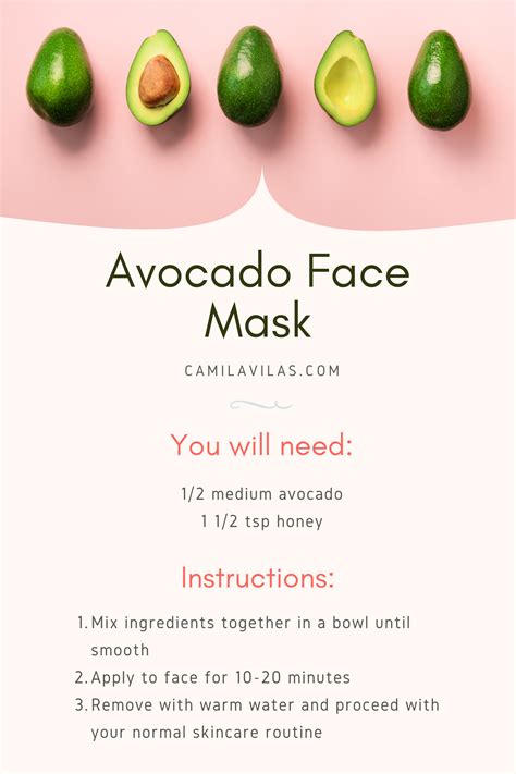 Avocado Diy Face Mask In 2020 Avocado Face Mask Easy Face Mask Diy