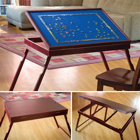 Puzzlers everywhere are posting their finished puzzles on social media and framing them in. Buy Puzzle Expert: foldable wooden tilt-up puzzle table