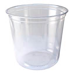 Fabri Kal Rd24 24 Oz Alur Round Container Plastic Clear