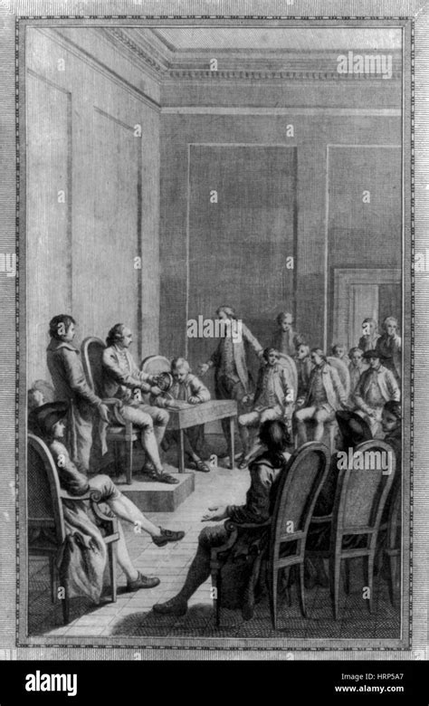 First Continental Congress 1774 Stock Photo Alamy