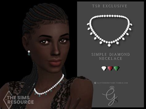 The Sims Resource Simple Diamond Necklace