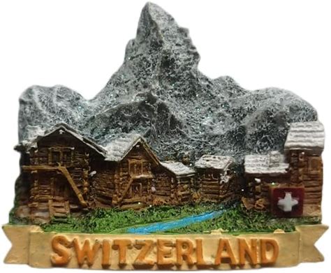 3d Switzerland Fridge Magnet Souvenir Tresin Handmade