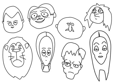 Desenhos de A Família Addams 7 para Colorir e Imprimir ColorirOnline Com