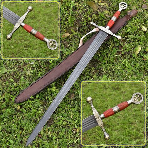 Knights Templar Crusader Decorative Sword Medieval Inspired Stainless