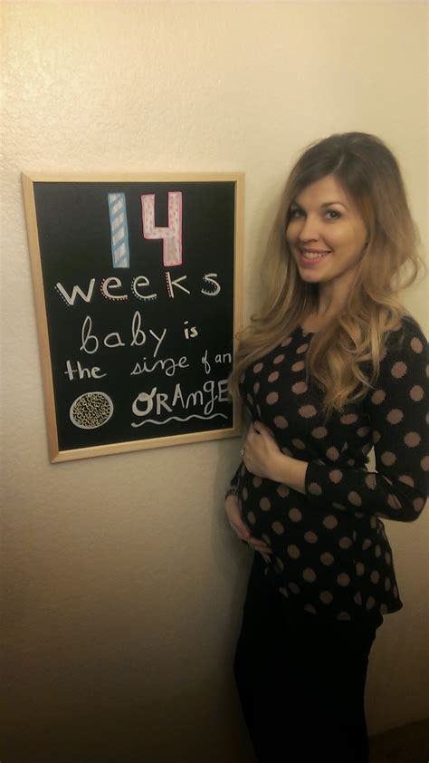 14 Weeks Pregnancy Chalkboard Jounral