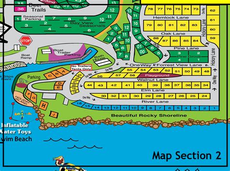 Resort Map Section 2 Holiday Shores Wisconsin Dells Camping