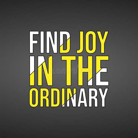 Find Joy In The Ordinary Life Quote With Modern Background Vector