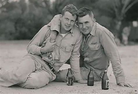 two soldiers on the beach gay couple ww2 vintage photo 1940s etsy