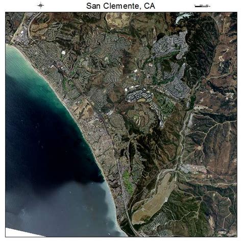 Aerial Photography Map Of San Clemente Ca California