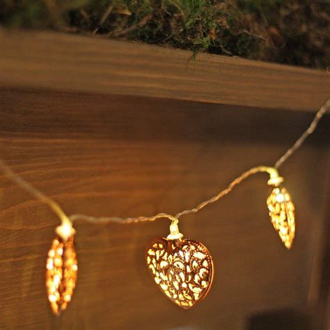Ornate Copper Heart String Of Lights By The Wedding Of My Dreams