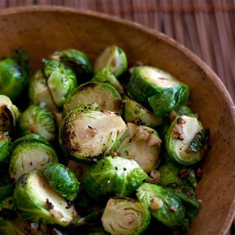 Heat the oil in a sauce pot to 315 to 325 degrees f. Annie Lau's Garlic Stir-Fried Brussels Sprouts recipe | Epicurious.com