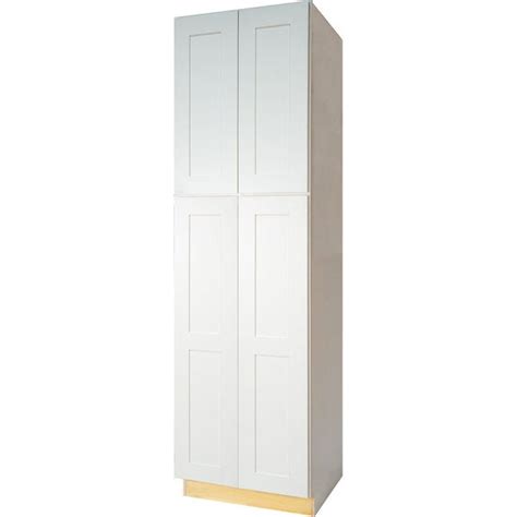Base cabinet 30 wide, 34.5 tall, 24 deep. Everyday Cabinets Shaker-style White 30-inch Pantry ...