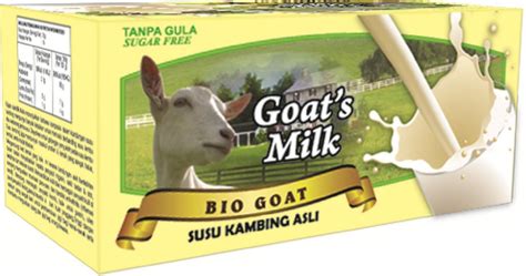 Susu sachet seperti ini, selain harganya lebih terjangkau, juga pas dengan takaran saji sekali minum. BIO GOAT SUSU KAMBING ASLI: Produk Bio Goat