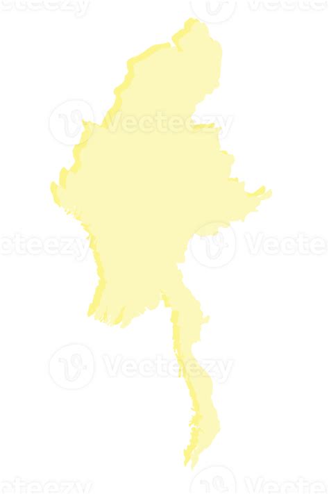 Myanmar Map 3d 26266763 Png