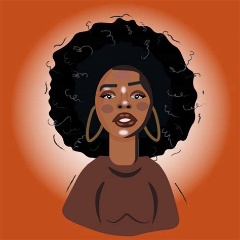 Beautiful Dark Skin Woman Illustrations Royalty Free Vector Graphics
